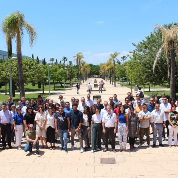 The SCORE partners take a group picture at the University of Alicante